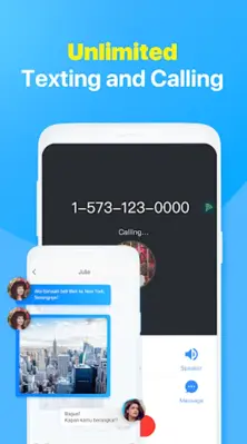 2nd Phone Number Text & Call android App screenshot 3