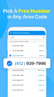 2nd Phone Number Text & Call android App screenshot 4